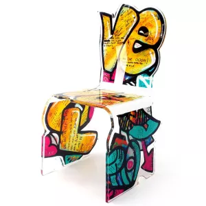 Silla de arte callejero