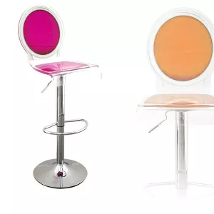 Taburete de bar transparente Sixteen