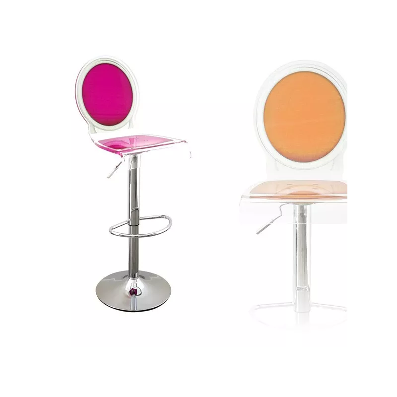 Taburete de bar transparente Sixteen