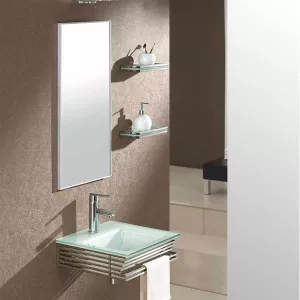 Conjunto de muebles de baño de cristal Borah