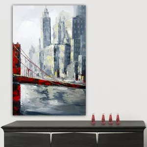 Pintura urbana puente golden gate 120 x 180