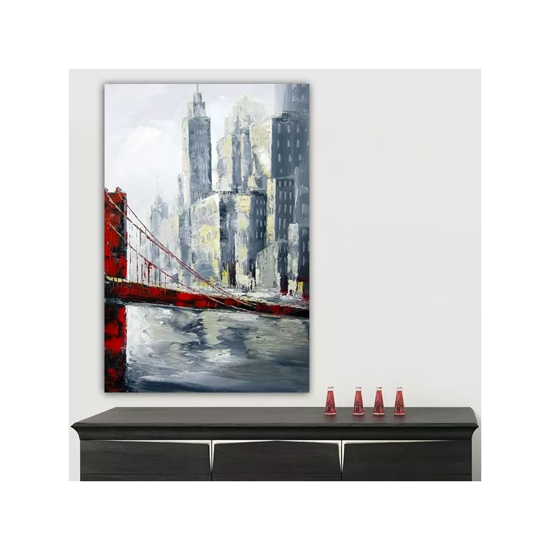 Pintura urbana puente golden gate 120 x 180