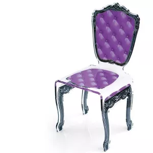 Silla transparente Capiton by Acrila