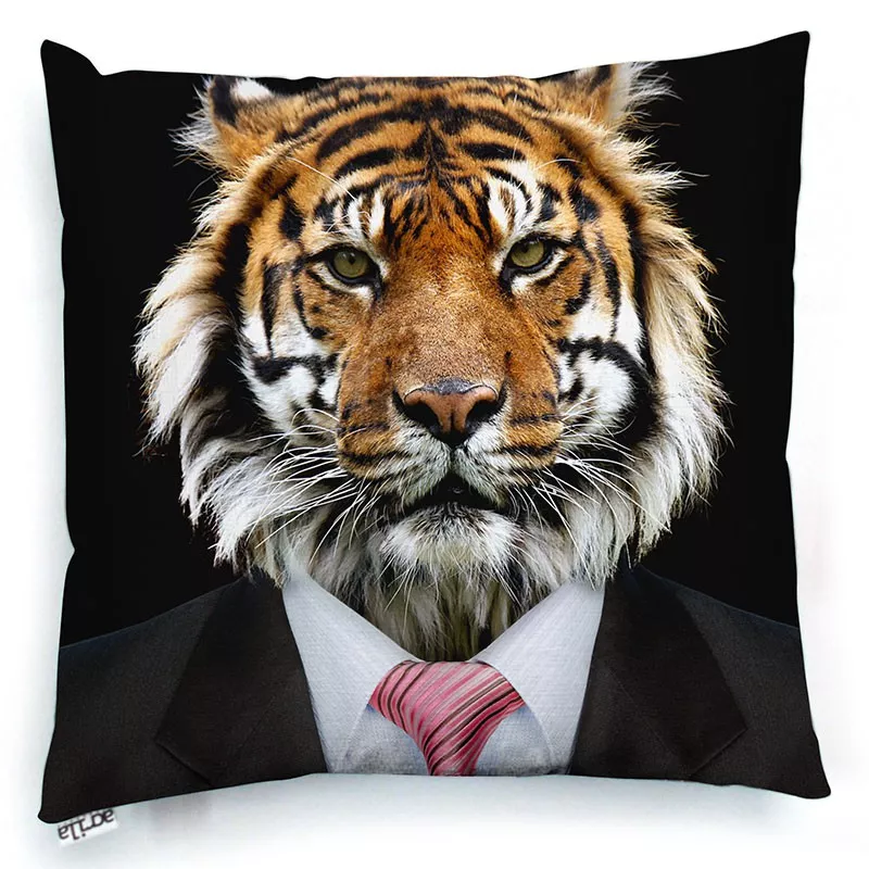 Cojín de cabeza con estampado de tigre Tamaño Petit