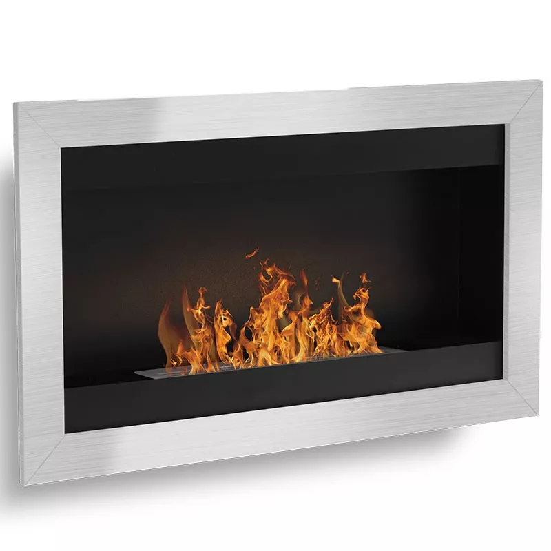 SevenFire Chimenea de etanol : Wikao hogar y diseño Color Acero inoxidable cepillado Tamaño 1 quemador