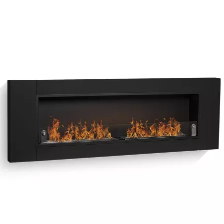 Cynthera Chimenea de bioetanol 4 quemadores Color Negro