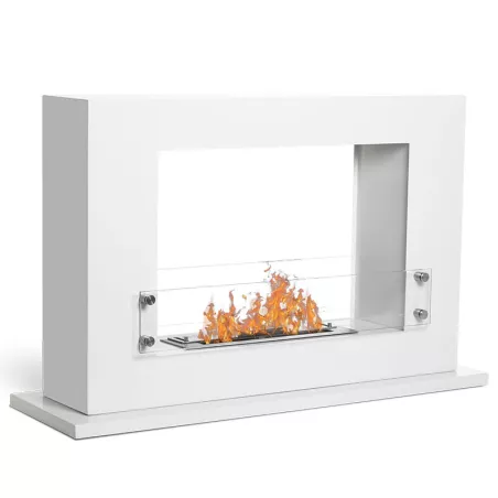 Suelo radiante ecológico Athena 100cm 3kW Color Blanco Quemador 2.2L/4kW