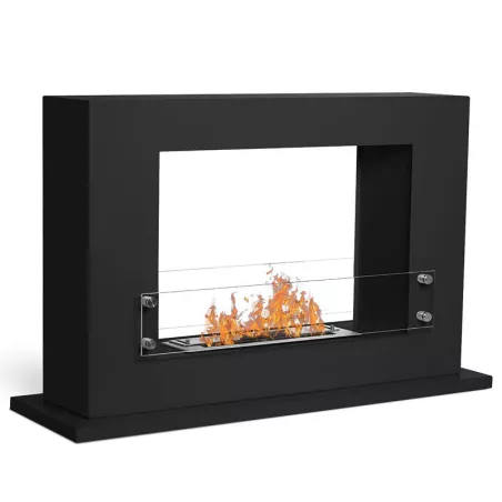 Suelo radiante ecológico Athena 100cm 3kW Color Negro Quemador 2.2L/4kW