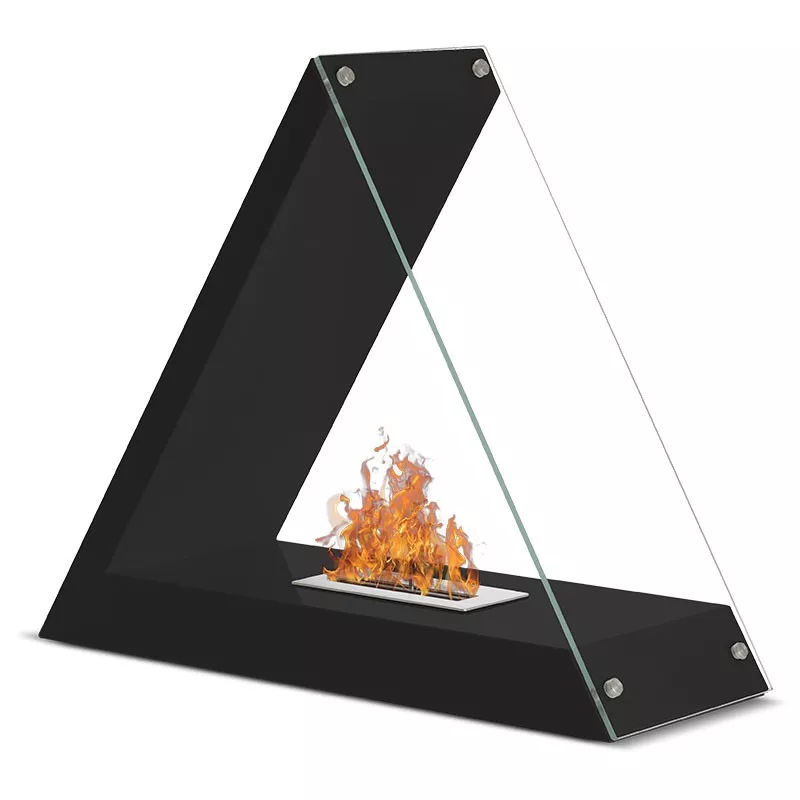 Chimenea de etanol Kheops triángulo negro