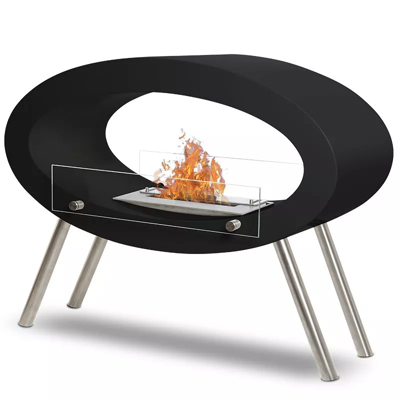 Chimenea independiente Ambroise Color Negro