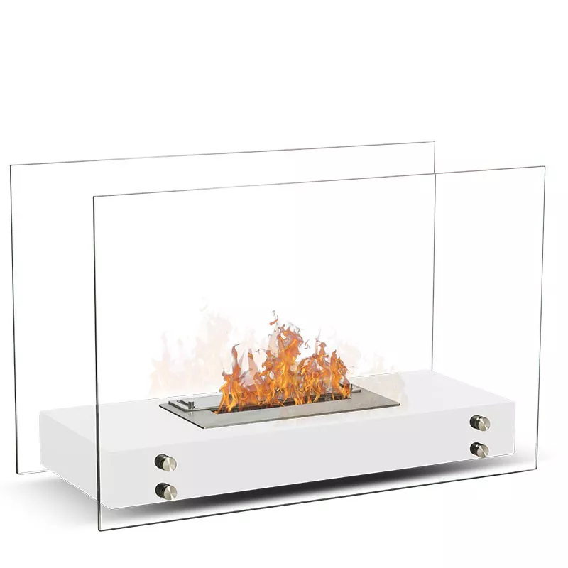 Chimeneas de suelo Ottawa Color Blanco Quemador 1.5L/3kW