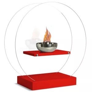 Chimenea de etanol roja Roundo