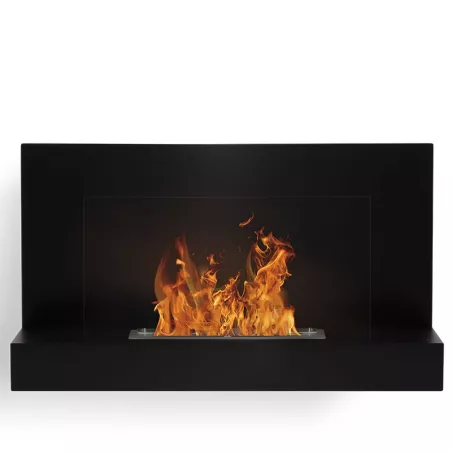 Chimenea de etanol portátil Oslo, 90x50x25cm Color Negro