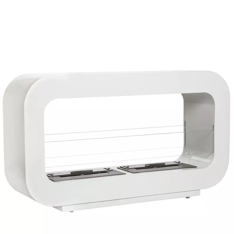 Chimenea con dos quemadores Color Blanco