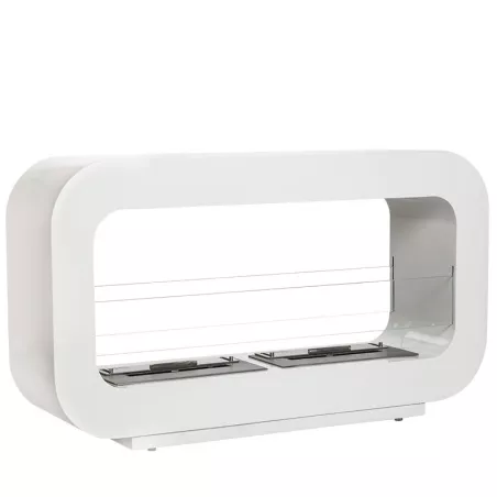 Chimenea con dos quemadores Color Blanco