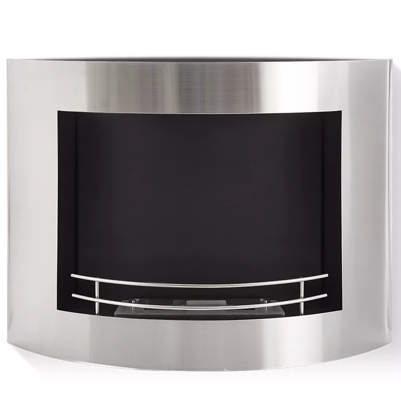 Sotchi Biochimenea de pared 2 kW Color Acero inoxidable cepillado