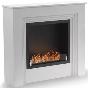 Chimenea de etanol blanca Genova