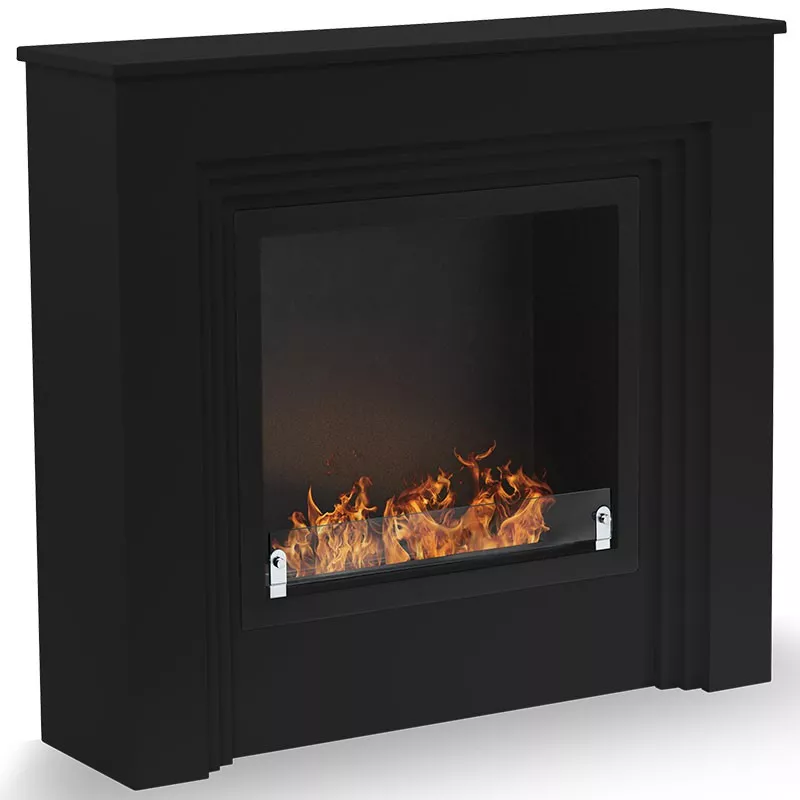 Chimenea orgánica independiente Genova Color Negro