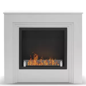 Chimenea de etanol blanca Genova