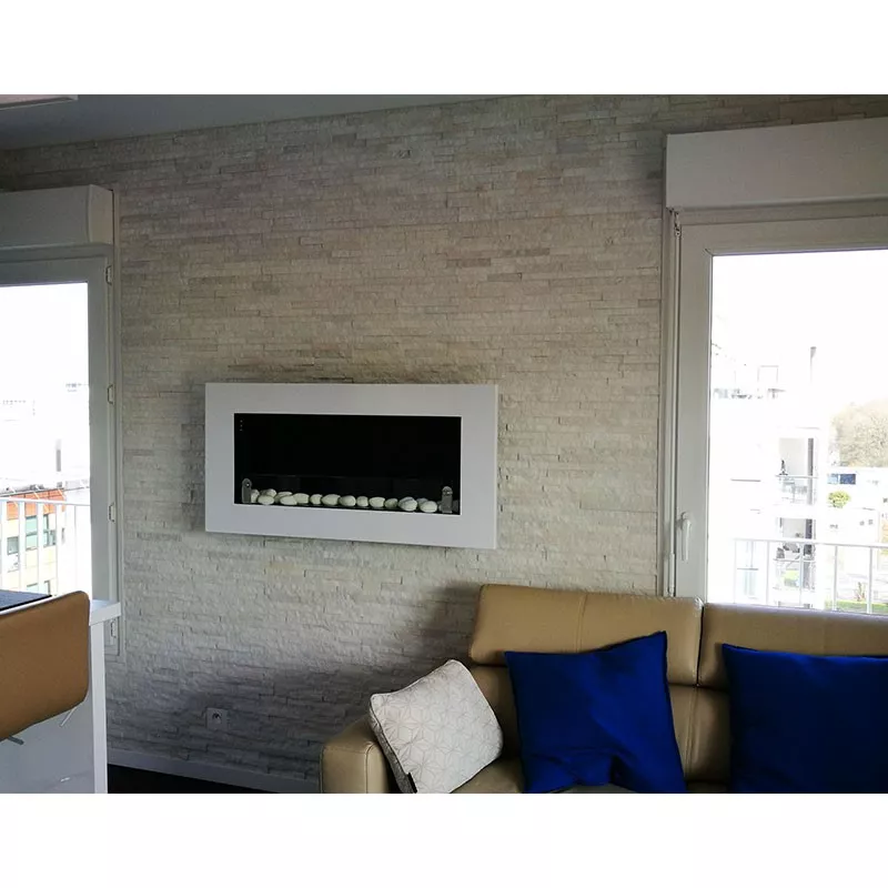 Novochimenea de etanol de dos quemadores Color Blanco