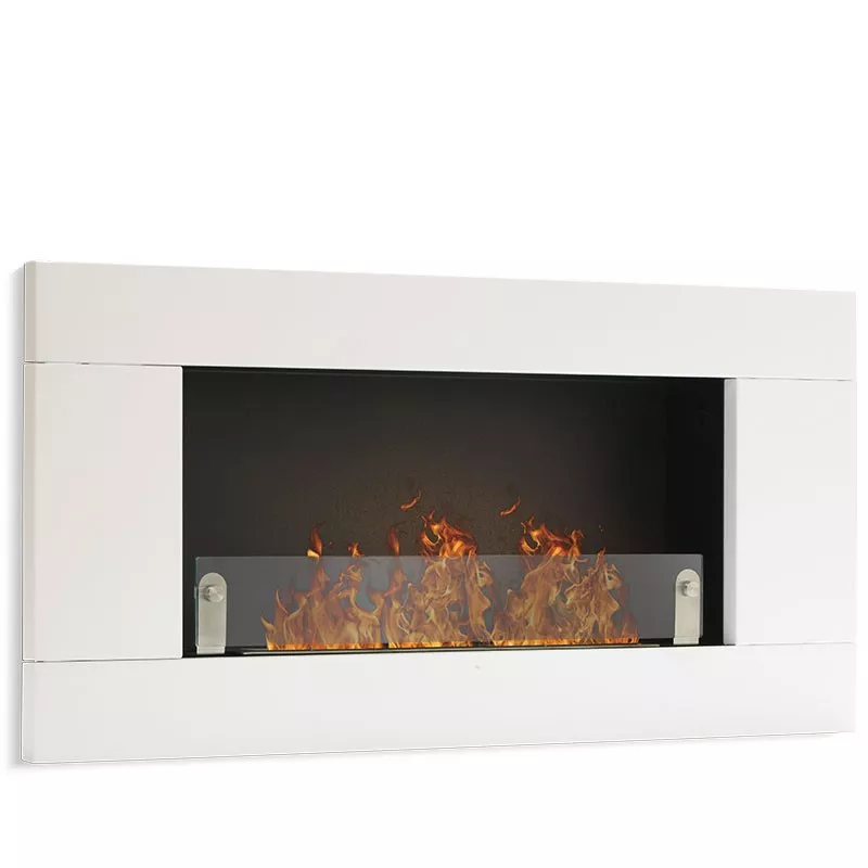chimenea de bioetanol Calvi blanca