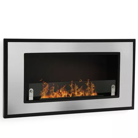 Estufa de etanol mural de 6 kW Florence Color Acero inoxidable cepillado