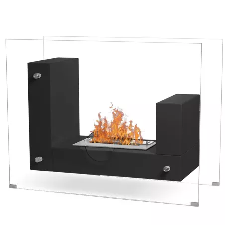 Chimenea ecológica de pie Médina Color Negro