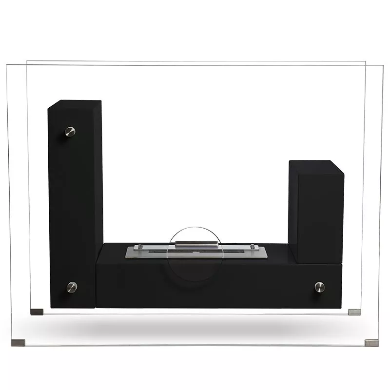 Chimenea ecológica de pie Médina Color Negro