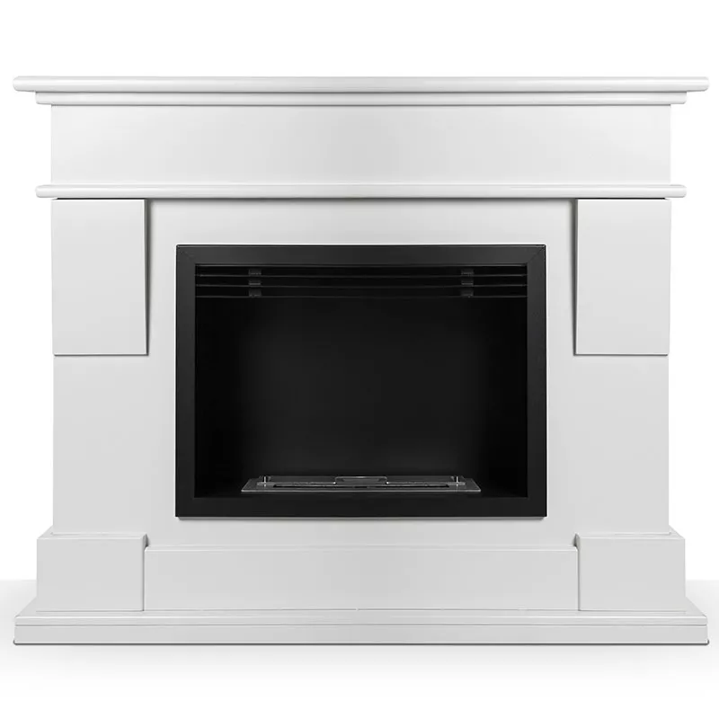 Chimenea en MdF Venezia 4kW. Color Blanco