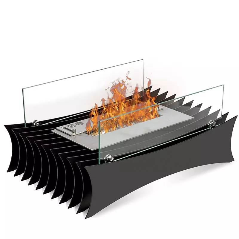 Toscana, chimenea independiente de 3 kW. Color Negro