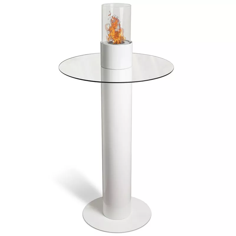 Mesa de etanol independiente Bistro Color Blanco
