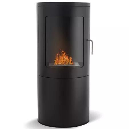 Estufa de etanol de leña Bari de 3 kW Color Negro