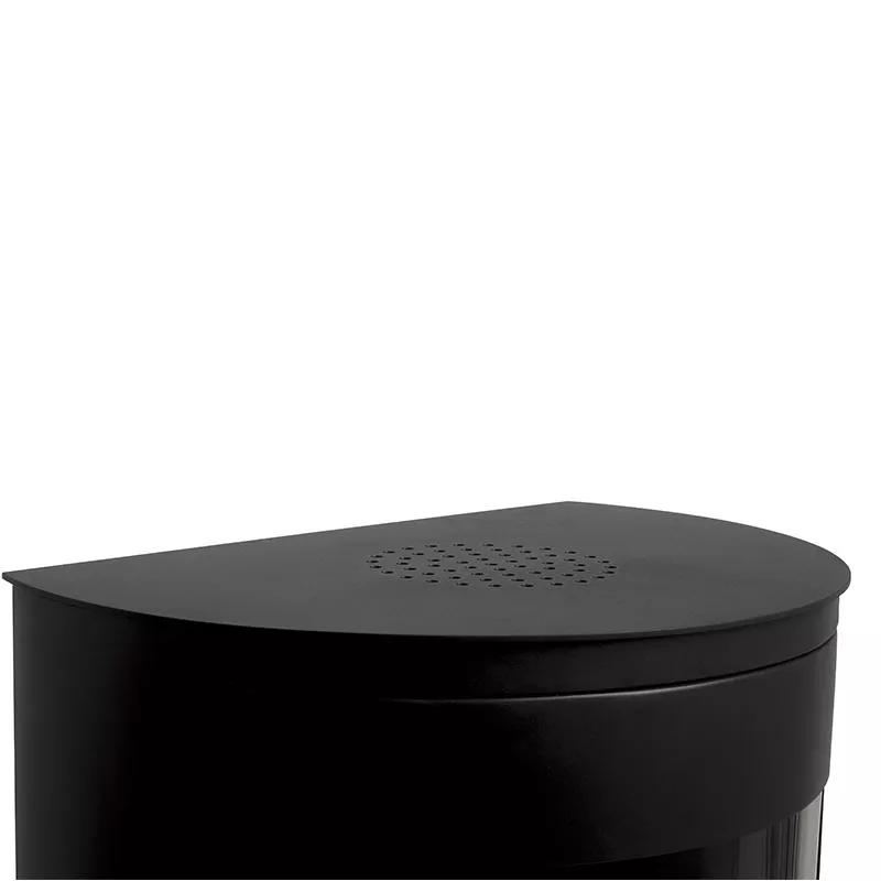 Estufa de etanol de leña Bari de 3 kW Color Negro