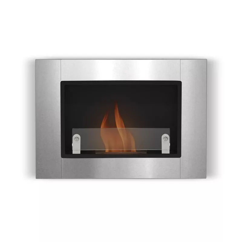 Chimenea mural de 1 quemador Angel Color Acero inoxidable cepillado