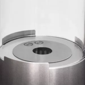 Chimenea de etanol redonda de cristal Twister