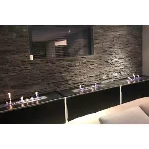 Chimenea de etanol de 80 cm para chimeneas a medida
