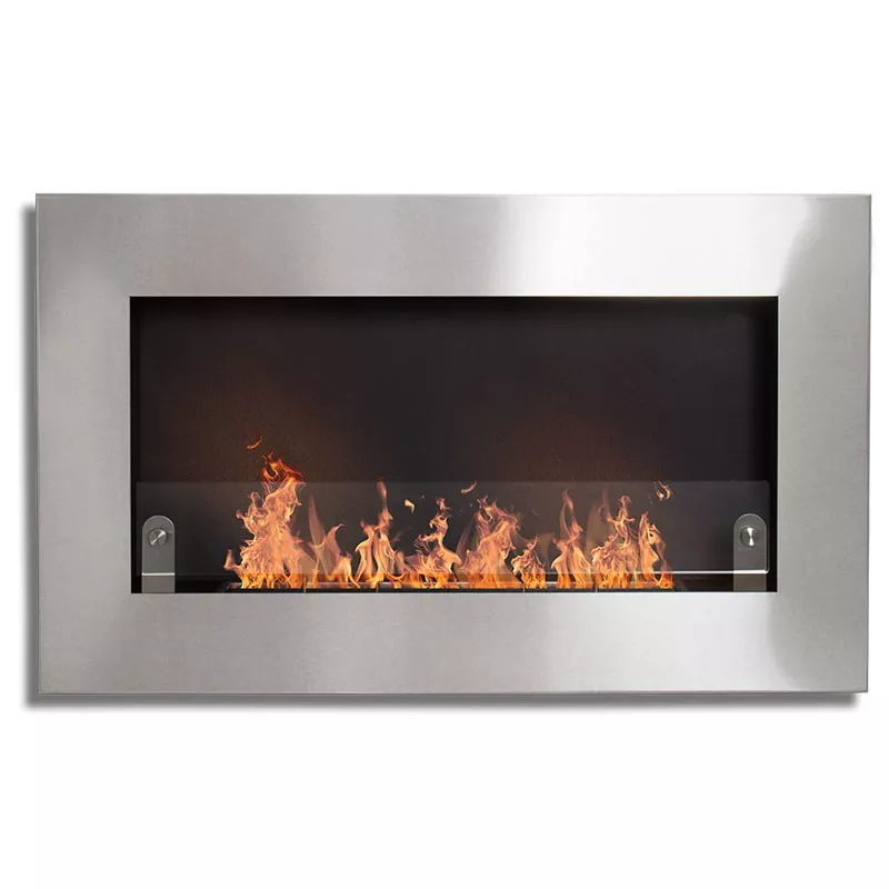 Novo Chimenea de etanol de pared XS Color Acero inoxidable cepillado