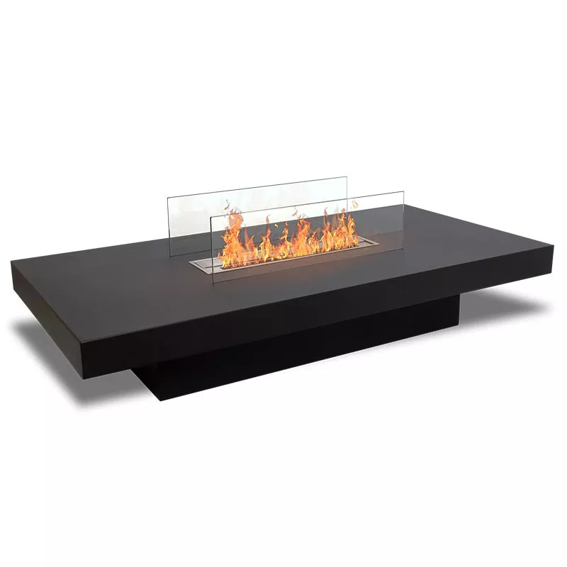 Mesa de centro con quemador de bioetanol Color Negro