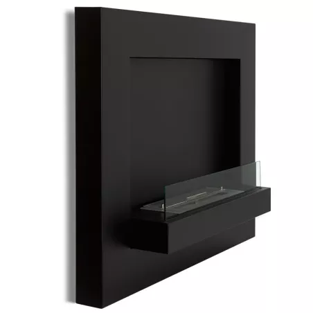 Chimenea de etanol mural Delia Color Negro