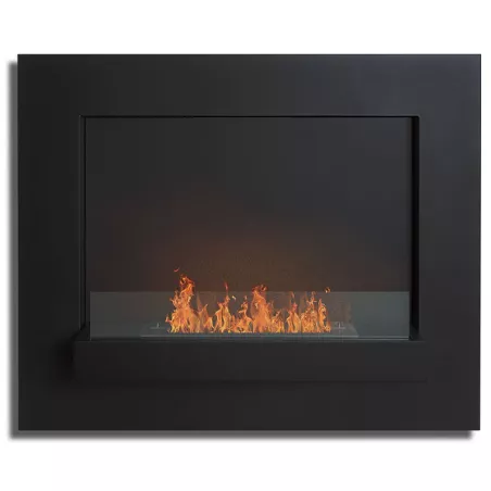 Chimenea de etanol mural Delia Color Negro