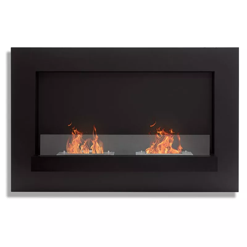 Chimenea de etanol mural Delia XL Color Negro