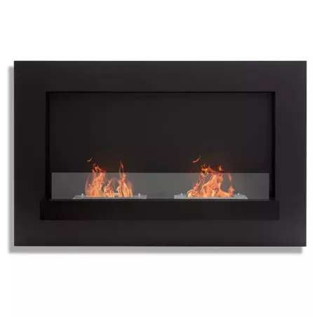 Chimenea de etanol mural Delia XL Color Negro