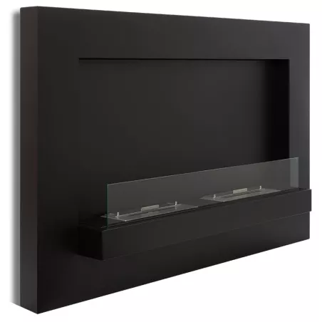 Chimenea de etanol mural Delia XL Color Negro