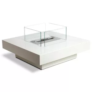 Mesa de centro Milena con quemador de bioetanol