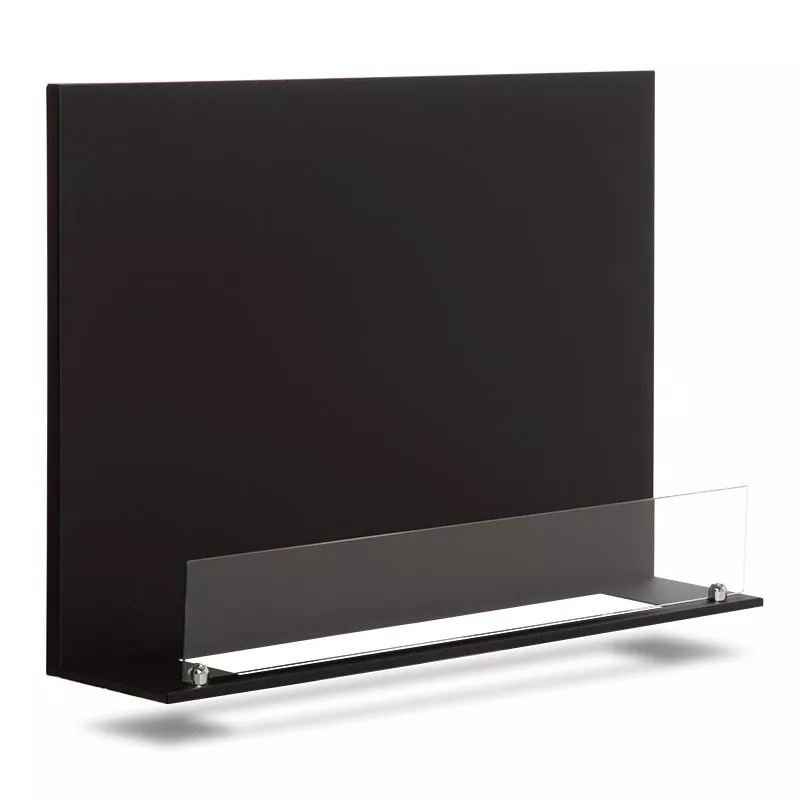 Placas de acero negro para decorar su quemador de bioetanol Anchura de la chapa de acero Placas de 75 cm para quemador de 52 cm