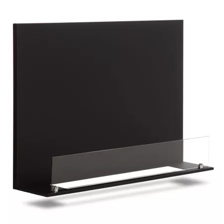 Placas de acero negro para decorar su quemador de bioetanol Anchura de la chapa de acero Placas de 75 cm para quemador de 52 cm