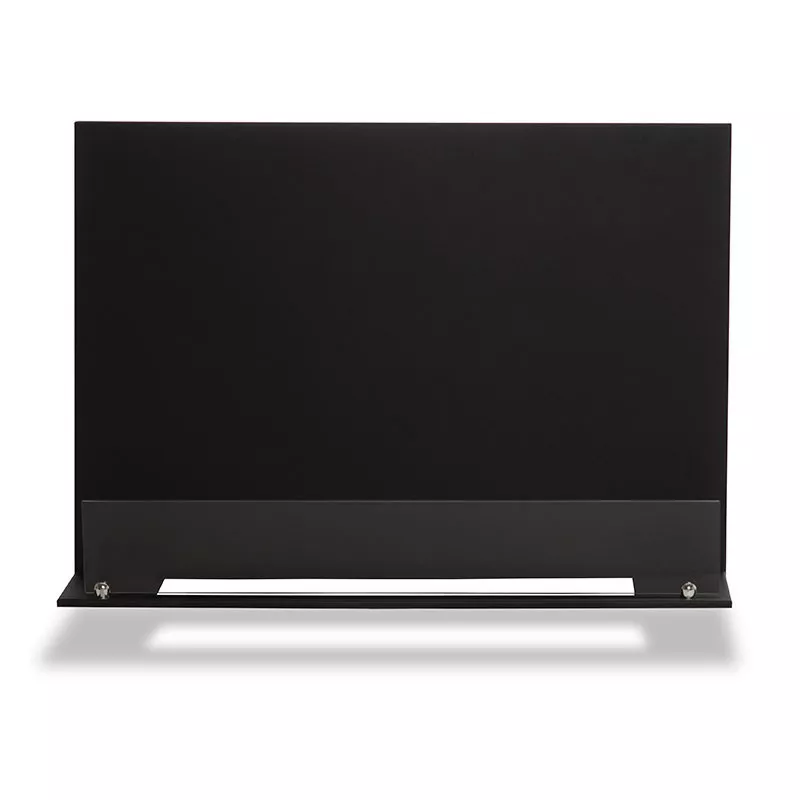 Placas de acero negro para decorar su quemador de bioetanol Anchura de la chapa de acero Placas de 75 cm para quemador de 52 cm