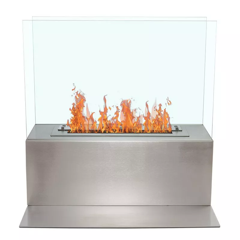 Chimenea de pie Arkus, 3 kW Color Acero inoxidable cepillado