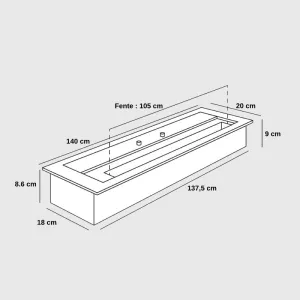 Inserto de 140 cm