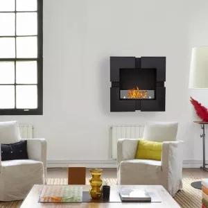 chimenea de etanol de pared Quattro